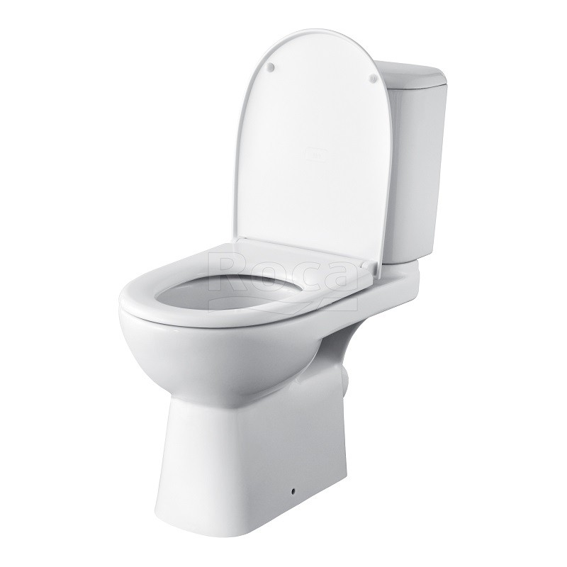 Приобрести унитаз-компакт roca access, косой выпуск, c сиденьем микролифт