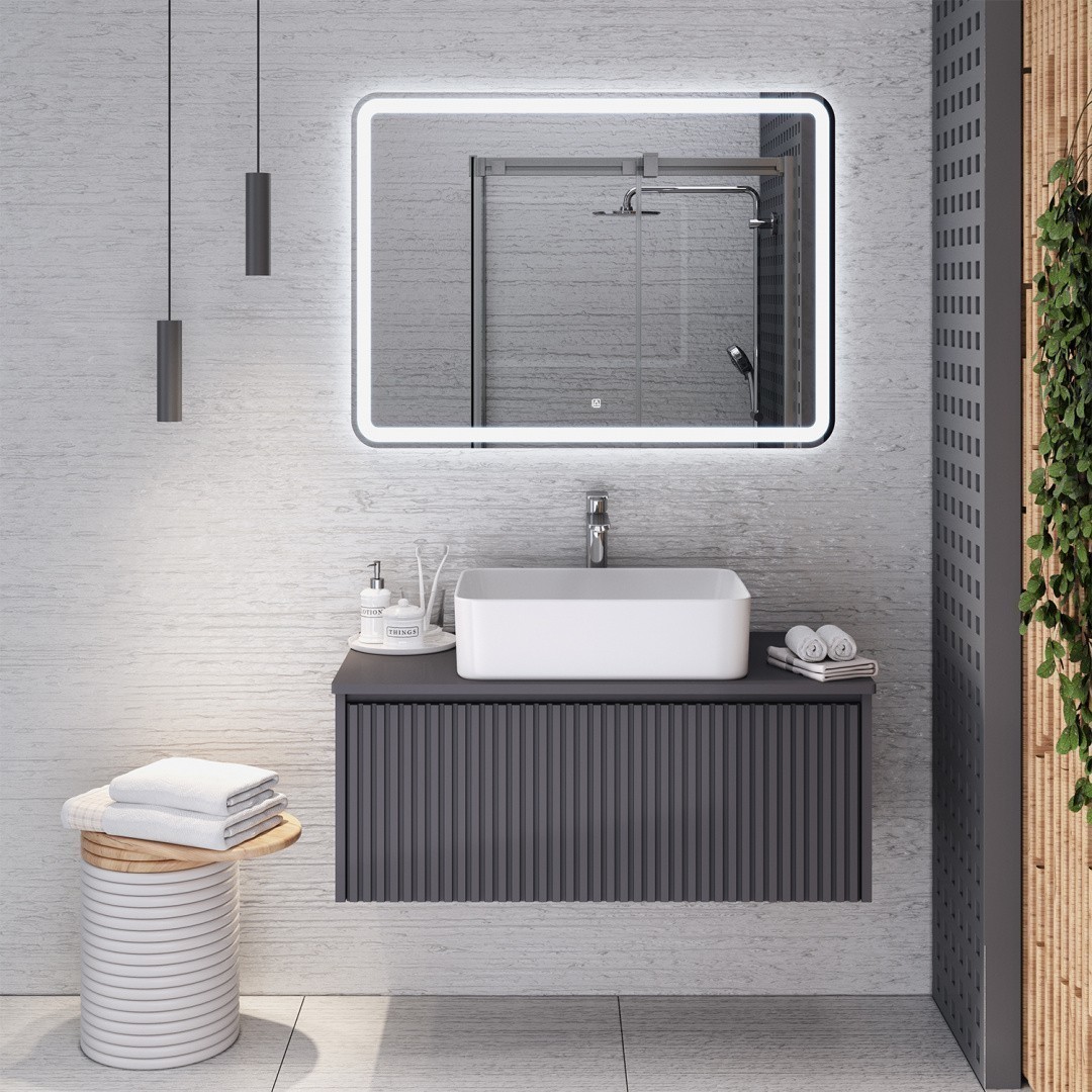 Приобрести aqua de marco тумба подвесная monaco 90см, графит