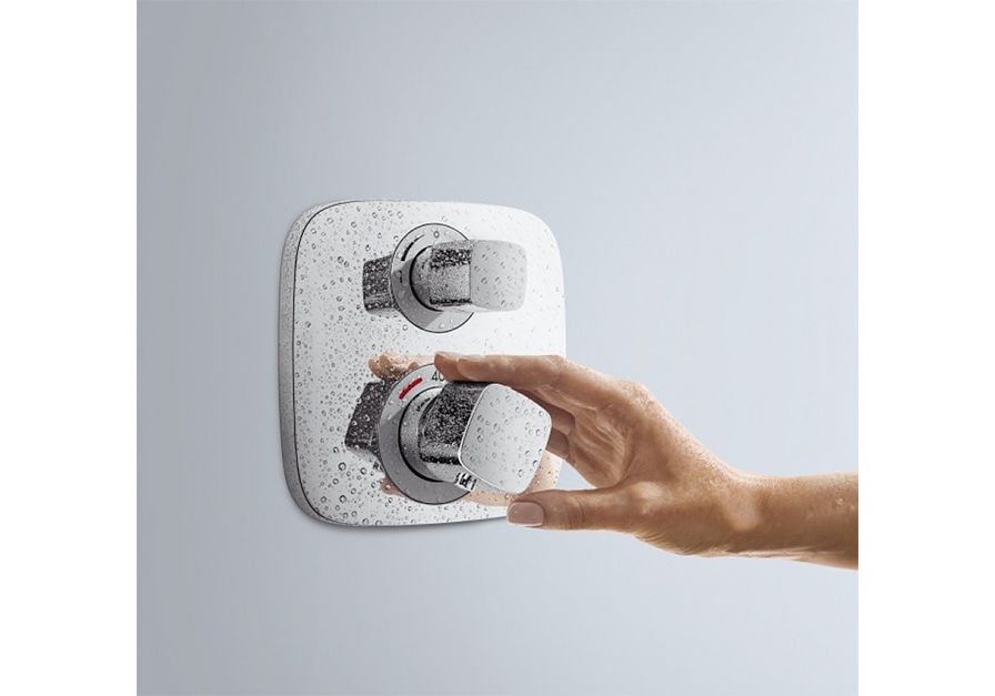 Приобрести смеситель для душа с термостатом hansgrohe ecostat e, скрытый монтаж 15707000