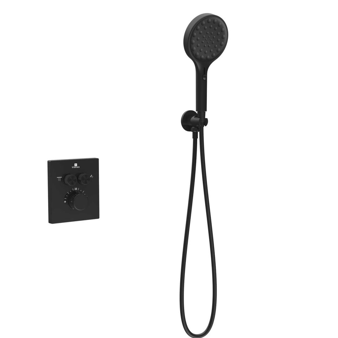 Приобрести vincea встраиваемая душевая система inspire, черная матовая vsfw-3i21mt3mb