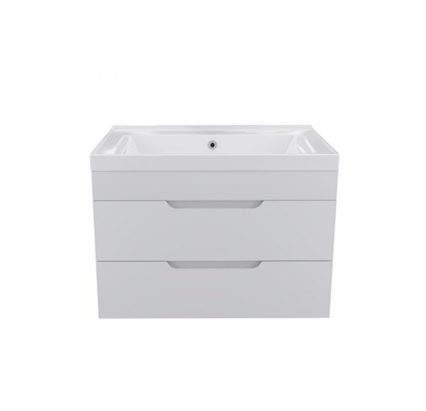 Приобрести mirsant тумба подвесная soho 80\2 80 см с раковиной deep-80, белая ут000062630