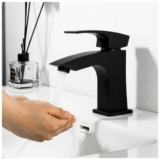 Приобрести gappo смеситель для раковины g1007-66, черный матовый 36310