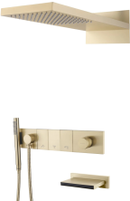 Boheme Душевая система Zodiac, встраиваемая, матовое золото 132-2-MG