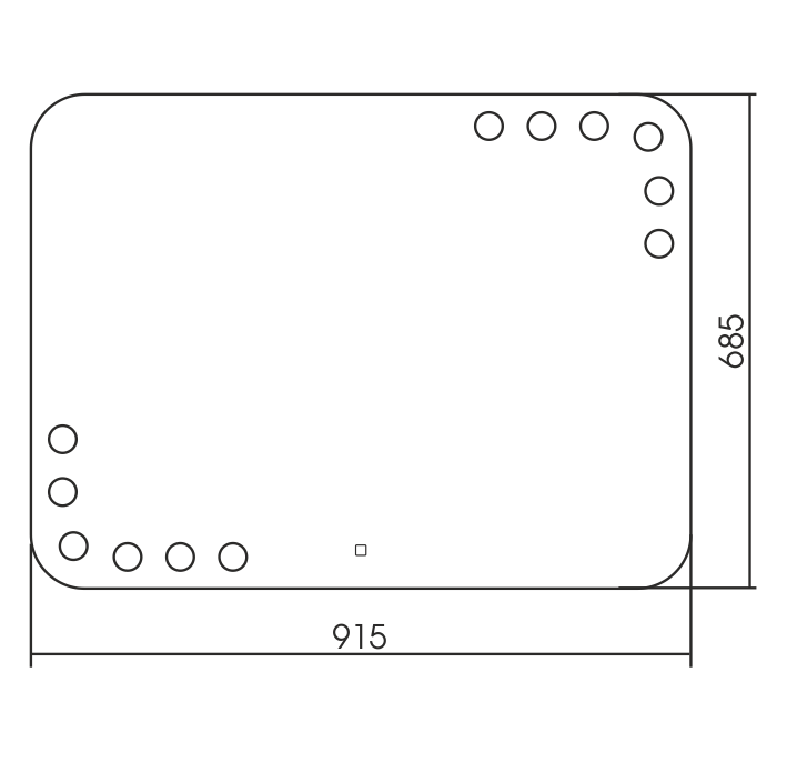 Приобрести azario зеркало эмбер 91,5х68,5см c подсветкой, сенсор выключатель, диммер led-00002506