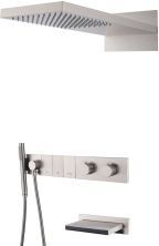 Boheme Душевая система Zodiac с термостатом, встраиваемая, никель 133-2-NB