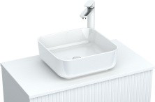 Aquanet Столешница Джейн 80 см, белый матовый