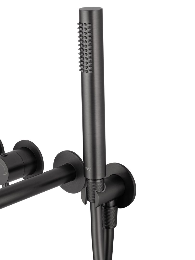 Приобрести смеситель для ванны встраиваемый wonzon & woghand stick, темный графит (ww-889017-bgm)