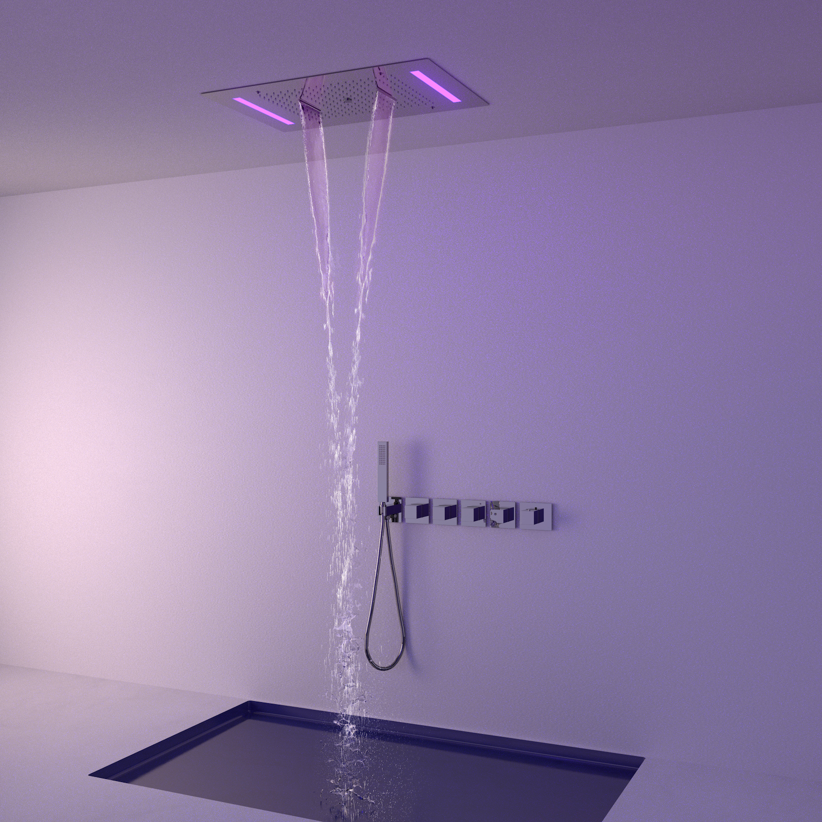 Приобрести душевая система встроенная с термостатом timo petruma sx-5229/00sm хром