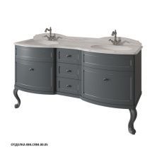 Caprigo Тумба с раковиной IMPERIO 160 см, черная, эмаль