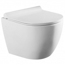 Azario Унитаз подвесной Geno, безободковый с тонкой крышкой микролифт AZ2196D