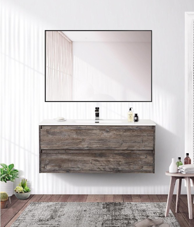 Приобрести тумба подвесная с раковиной belbagno kraft-1200-2c-so-pp 120 см, pino pasadena