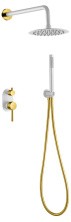 Boheme Душевой комплект скрытого монтажа Uno. Белый Золото 464-WG