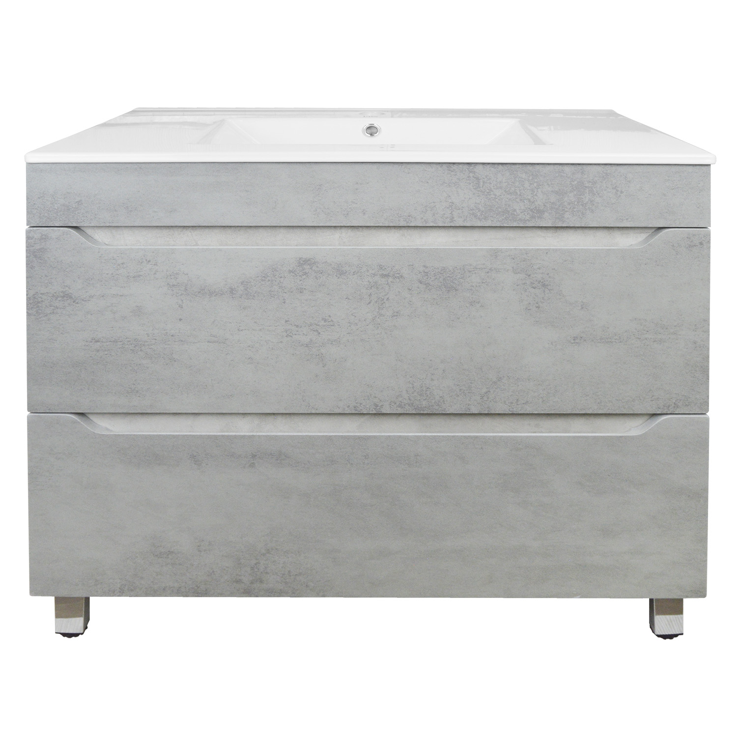 Приобрести loranto тумба напольная с раковиной florena 80 81х81 см, светлый бетон (cs00086992)
