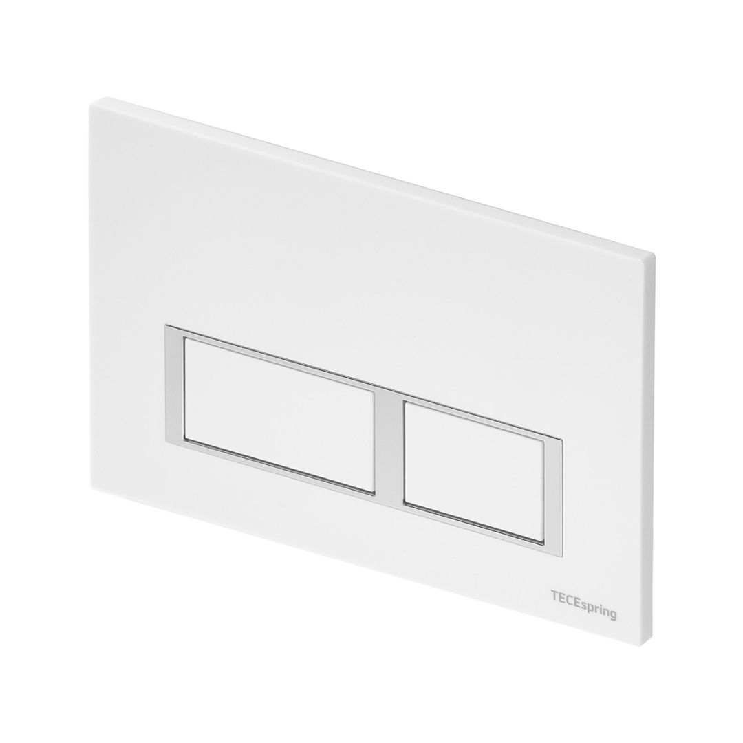Приобрести tece кнопка смыва spring v для инсталляции, белая глянцевая, контур хром глянцевый 9940203