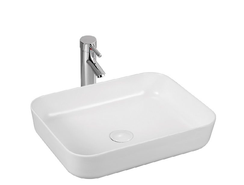 Приобрести sintesi раковина накладная 500х400 мм, белая матовая, без отверстия под смеситель lvb-app-409wm