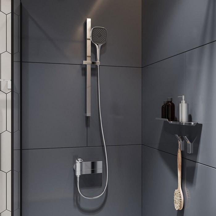 Приобрести iddis душевая лейка slide 3f 256,7мм, трехрежимная, хром sli3f0ci18