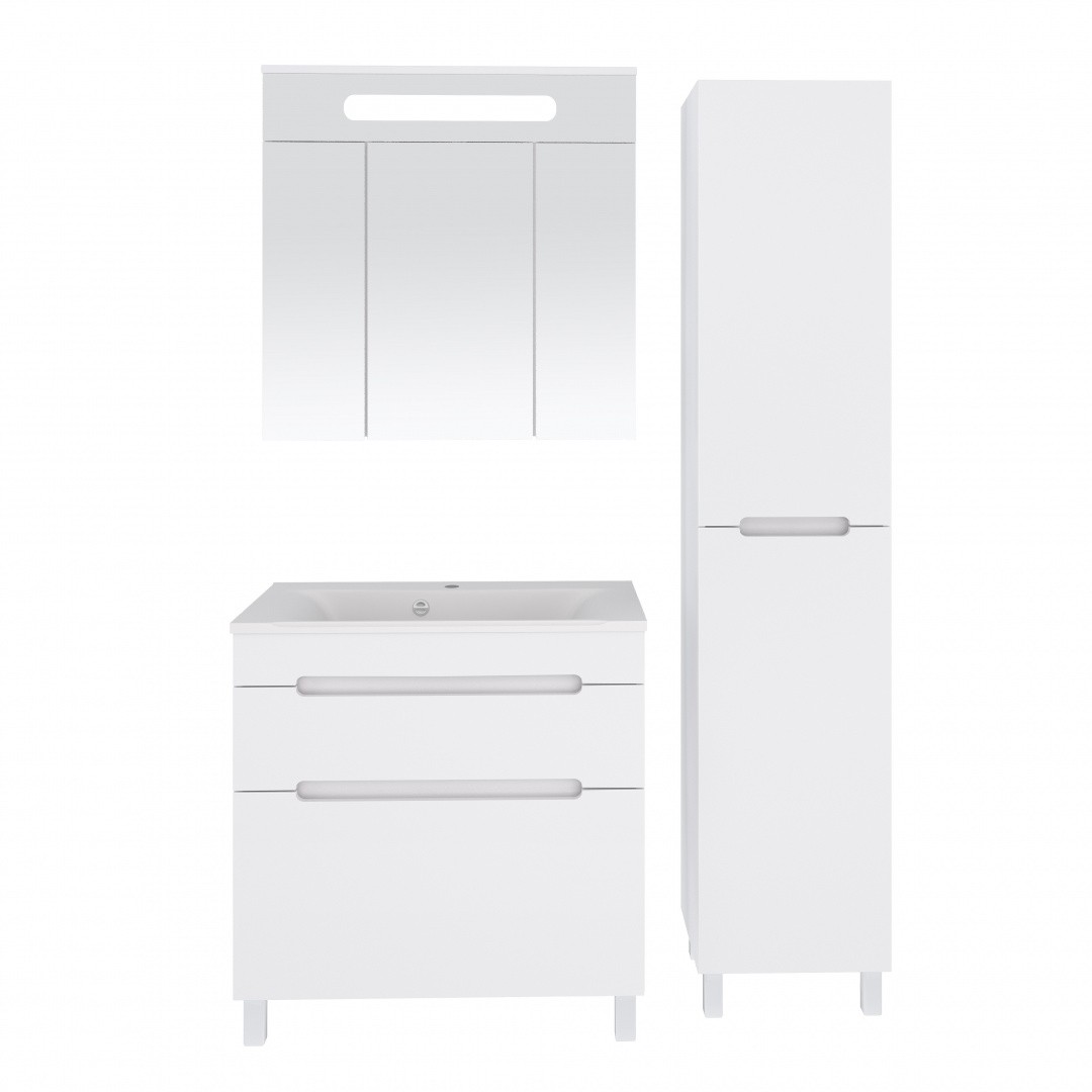 Приобрести aqua de marco тумба напольная с раковиной olivia 80см, два ящика, белый 2080coli/f/2; 280olivia