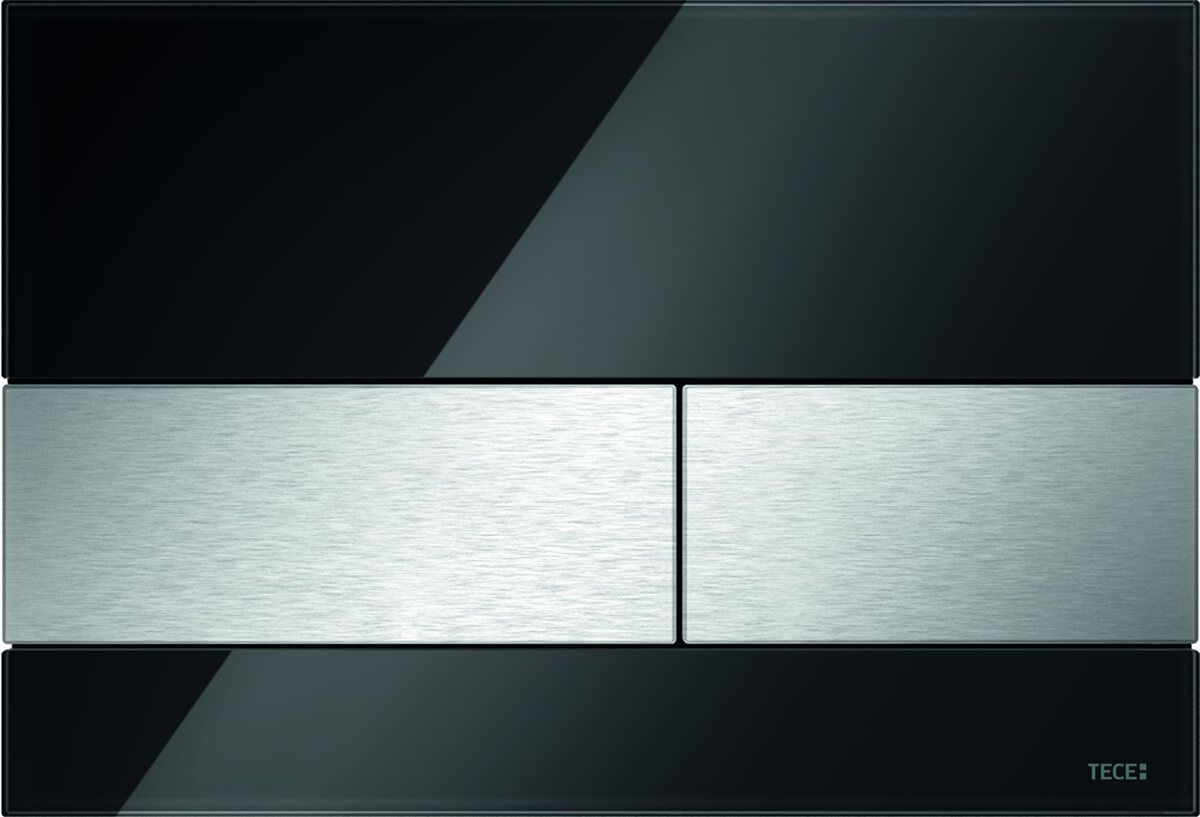 Приобрести tece кнопка смыва square для инсталляции, черная глянцевая\сатин 9240806