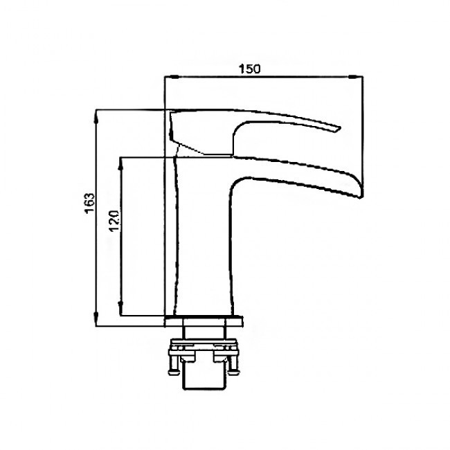 Приобрести gappo смеситель для раковины g1007-30, белый/хром 94383