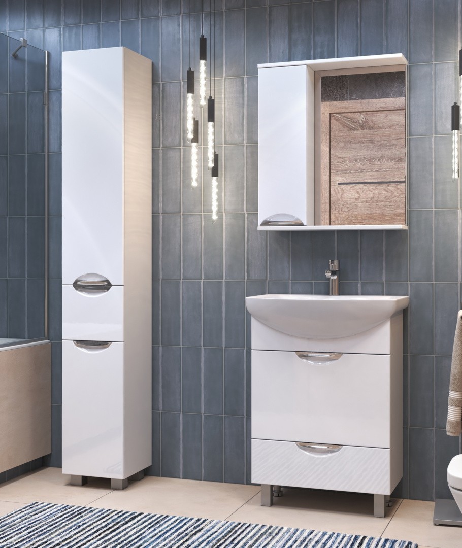 Приобрести vigo зеркало-шкаф callao 60 см, без подсветки, левое, белое z.cal.60.l