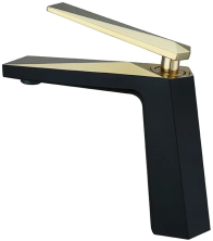 Boheme Смеситель для раковины Venturo, черный\золото 381-B