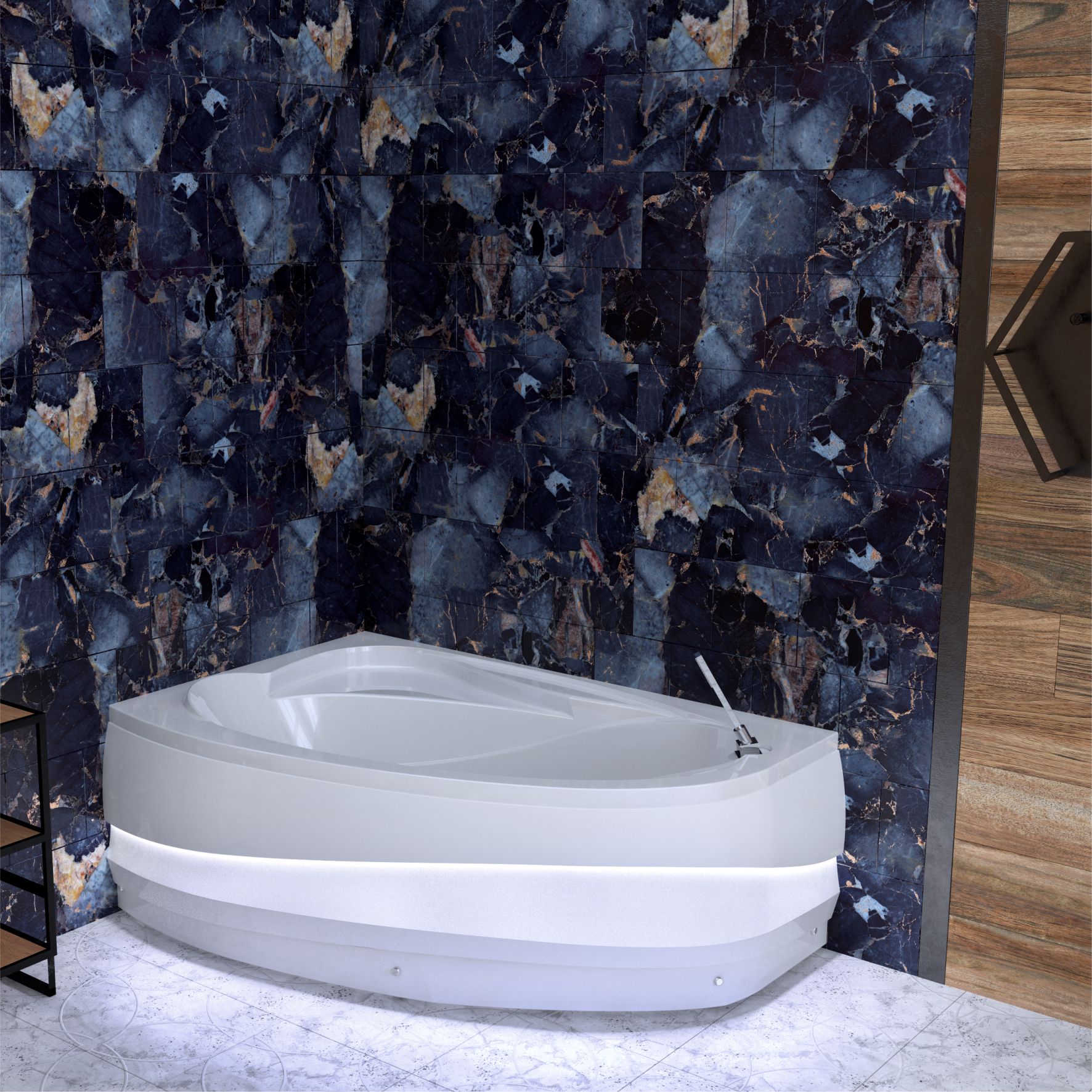 Приобрести mirsant ванна акриловая sole pandora 165*110 см, белая, левая ут000037786