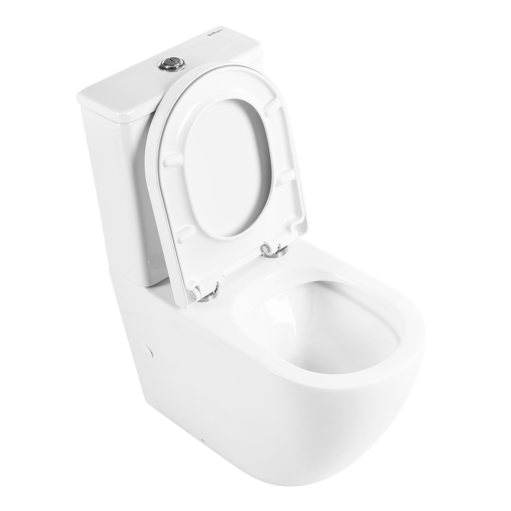 Приобрести belbagno унитаз компакт безободковый sfera-r с сиденьем дюропласт, микролифт, белый bb2141cpr/bb865sc