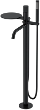 Boheme Смеситель для ванны Stick, напольный, черный 129-BB.3