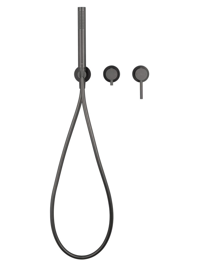 Приобрести смеситель для душевой системы встраиваемый wonzon & woghand stick, темный графит (ww-838017-bgm)
