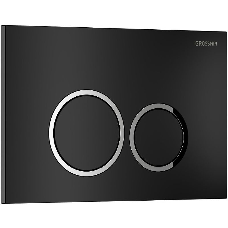 Приобрести grossman клавиша смыва galaxy, черный матовый \хром 700.k31.01.210.210