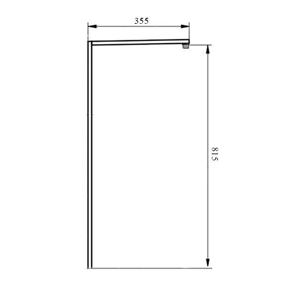 Приобрести удлиненная квадратная трубка для душевых систем wonzon & woghand, черный матовый (ww-ly001-mb)