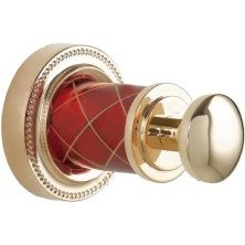 Boheme Крючок для ванной комнаты Murano, золото\красный 10906-R-G