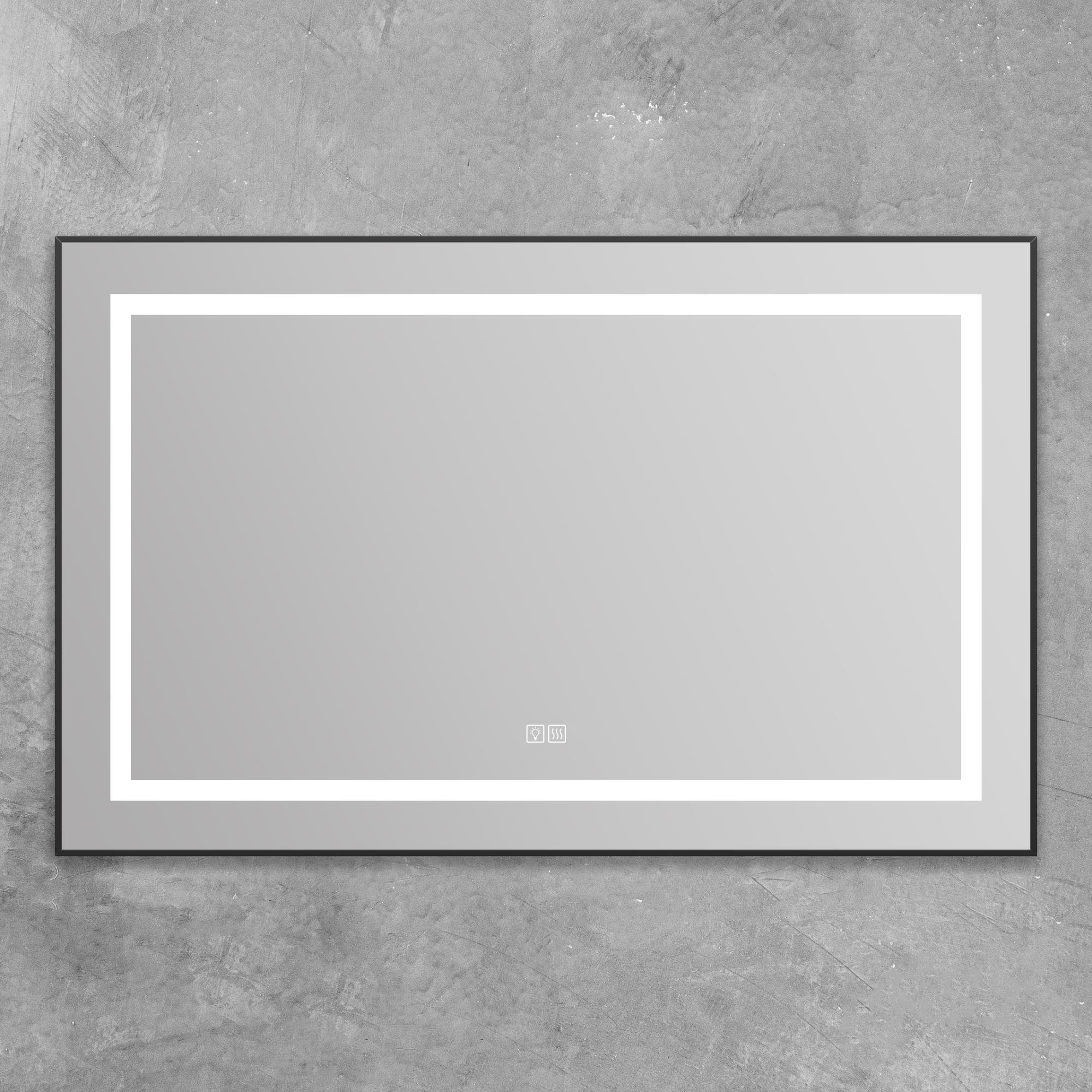 Приобрести belbagno зеркало 108,5х68,5 см spc-kraft-1085-685-tch-warm-nero