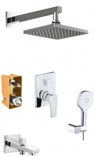 Душевая система для душа Azario TREYA, хром AZ-15680711