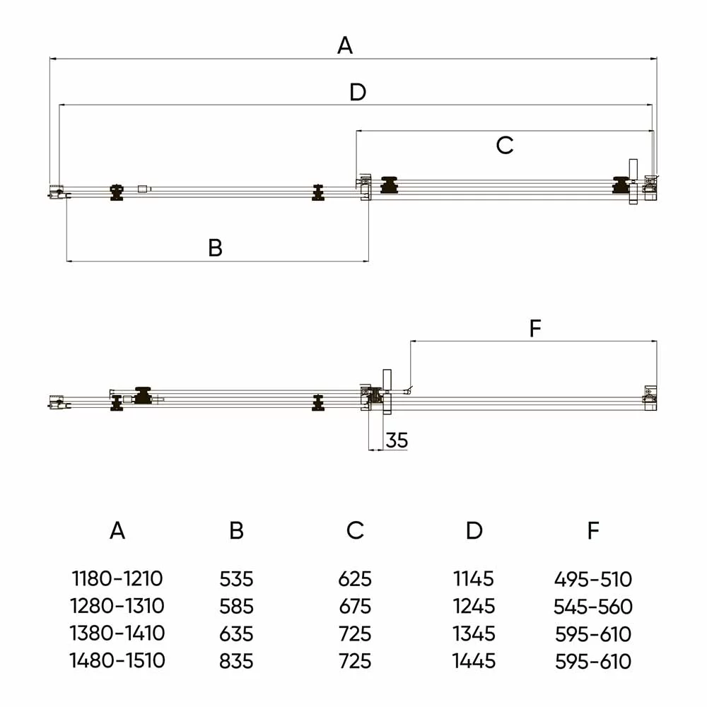 Приобрести veconi душевая дверь vianno vn-74b, 140x195 см, черный, прозрачное vn74b-140-01-c4