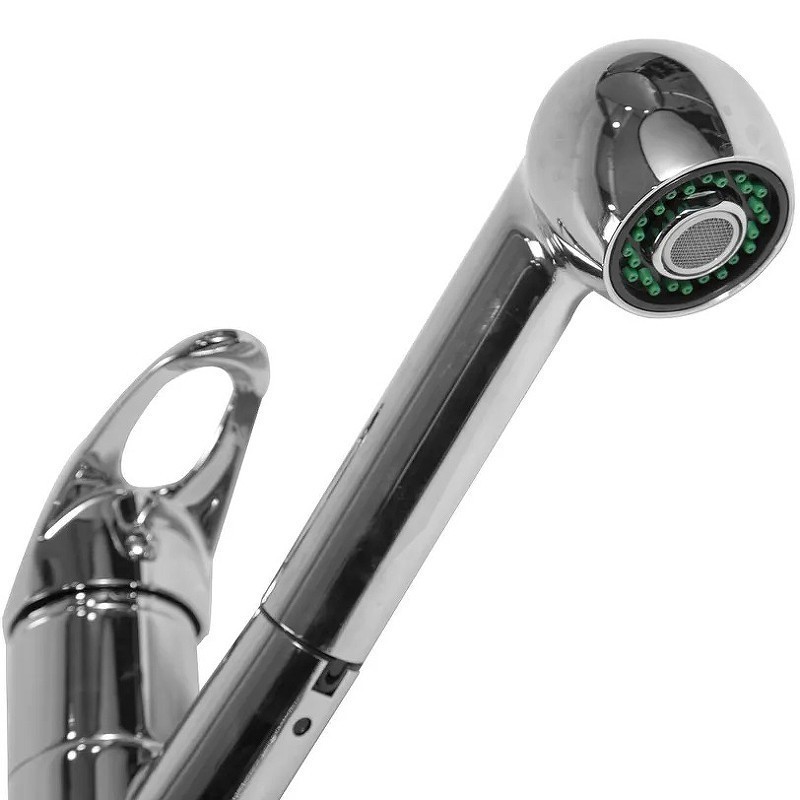 Приобрести haiba смеситель для кухни 239 мм с выдвижным изливом, хром hb-6003