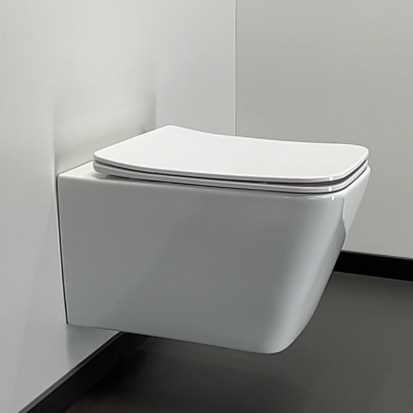 Приобрести comforty подвесной унитаз 106 безободковый, сиденье дюропласт softclose тонкое, быстросъёмное