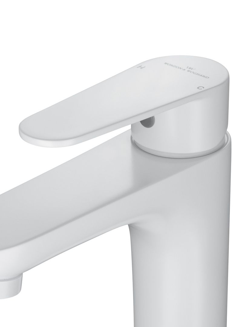 Приобрести смеситель для раковины wonzon & woghand alfa, белый матовый (ww-a40202-mw)