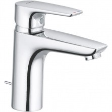 KLUDI PURE&SOLID Однорычажный смеситель на умывальник 100, c донным клапаном, арт. 342900575