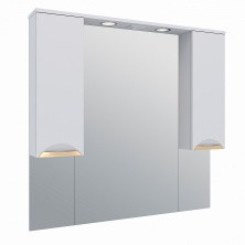 AQUA DE MARCO Зеркало-шкаф ELEGANSE 105 см, белый\золото 1105CGELE