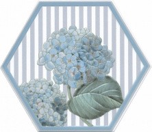 Декор настенный Kerama Marazzi Аньет Dec. Голубой 3 20х23.1