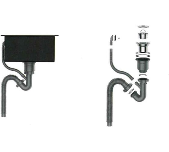Приобрести gerhans кухонная мойка 58х48 см, правосторонняя, сатин