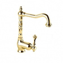 CEZARES Смеситель для раковины MARGOT, высокий, с донным клапаном, золото MARGOT-LSM2-03/24-M