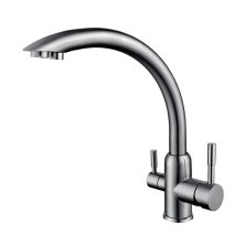 Смеситель для кухни ViEiR Kitchen 350 мм, с подключением к фильтру, сатин V15024