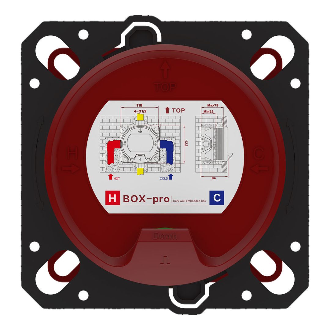 Приобрести vincea встраиваемый смеситель для душа inspire, термостат , черный матовый vscv-321tmb