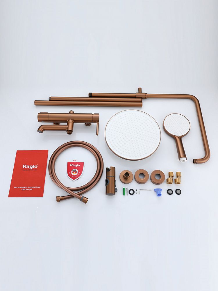 Приобрести raglo душевая система, медь r20.24.33