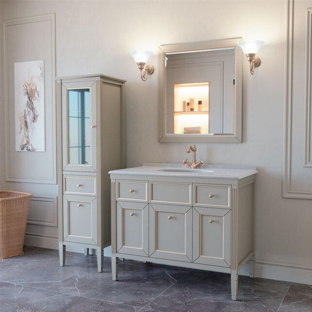 Приобрести caprigo тумба с раковиной albion 100 см, белая, эмаль