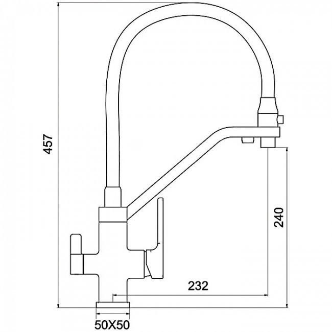 Приобрести gappo смеситель для кухни g4318 с фильтром и гибким изливом, хром/черный 34712