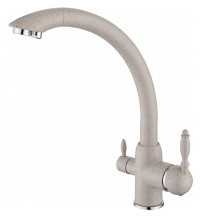 Смеситель для кухни ViEiR Kitchen 350 мм, с подключением к фильтру, бежевый V15003B