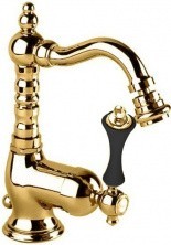 CEZARES Смеситель для биде MARGOT с донным клапаном, золото MARGOT-BSM2-03/24-N